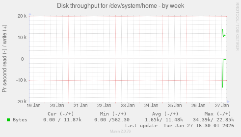 Disk throughput for /dev/system/home